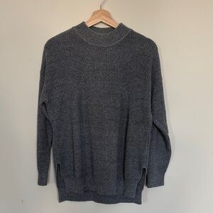 H&M Grey Mockneck Knit Sweater